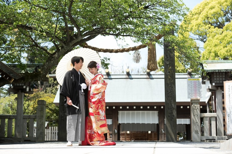 本格的な神社での撮影