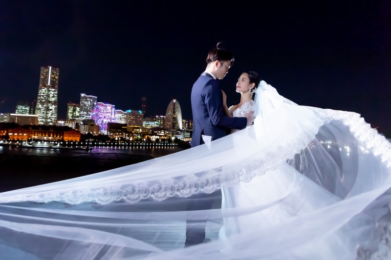 華雅苑 横浜店_夜景で撮影できる