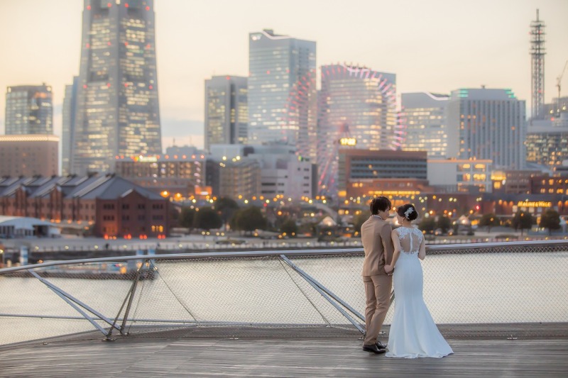大桟橋 薄暮での撮影