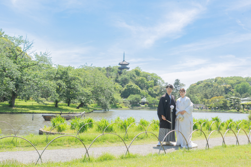 華雅苑 横浜店_庭園で撮影できる