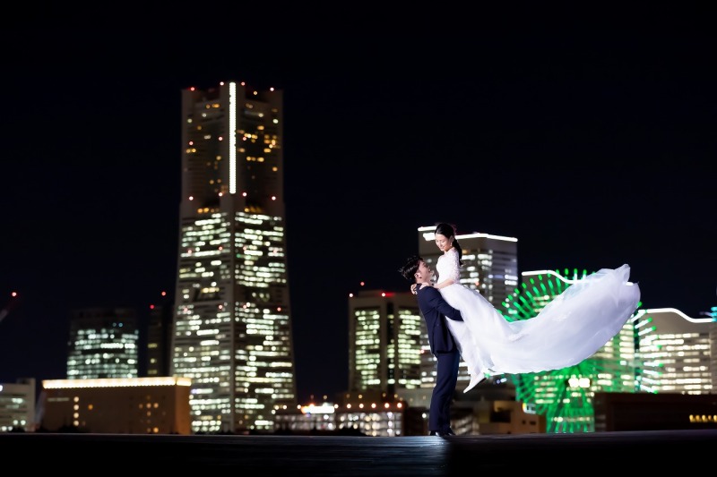 華雅苑 横浜店_夜景で撮影できる