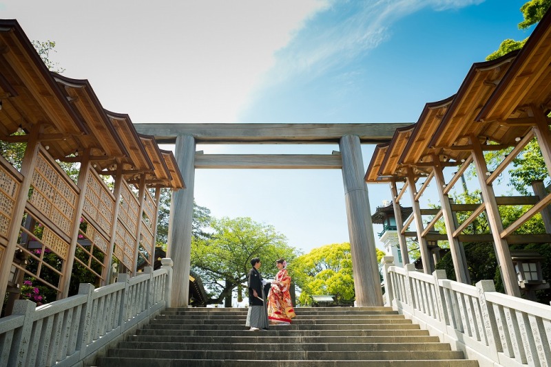 華雅苑 横浜店_神社・寺院で撮影できる