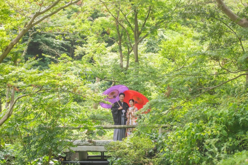 華雅苑 横浜店_庭園で撮影できる