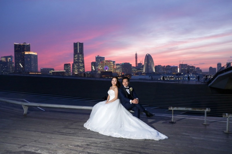 華雅苑 横浜店_夜景で撮影できる