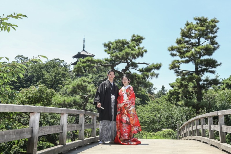 華雅苑 横浜店_庭園で撮影できる