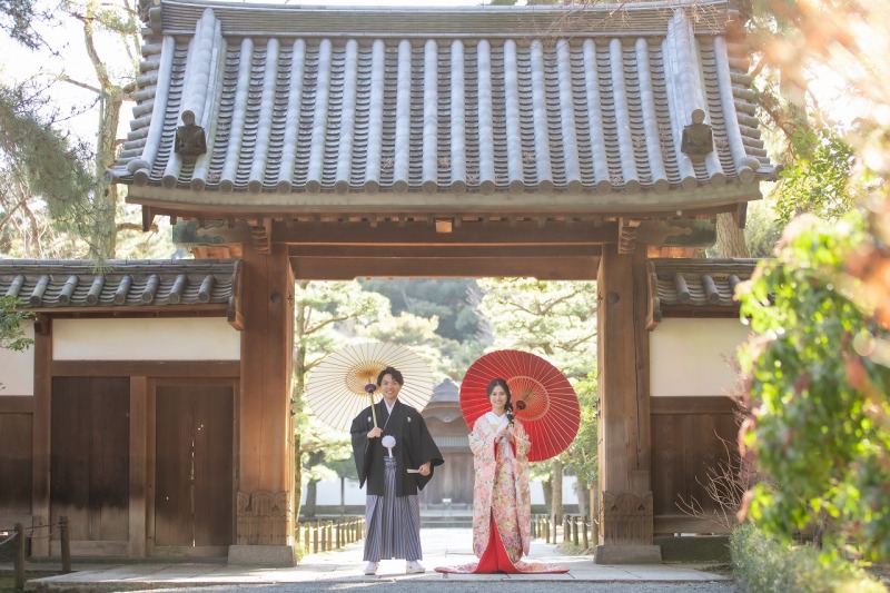 【フォトレイト限定★2月撮影対象】三渓園+スタジオ★和装弐点プラン《衣装追加料金なし・申請料・移動費・データ100カット付き!》