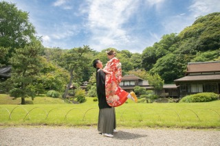 【紫陽花割★6/1～6/30撮影】三渓園+スタジオ★和装弐点プラン《衣装追加料金なし・申請料・移動費・データ230カット付き》