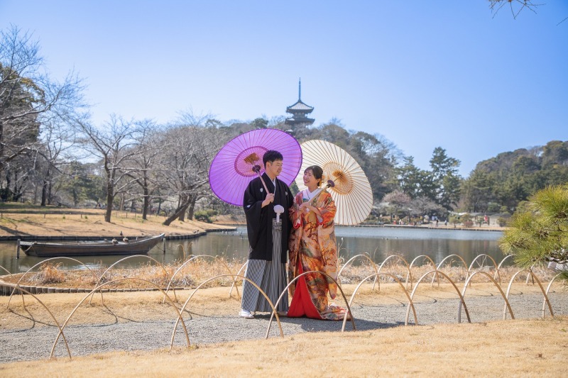 【2/1～3/25撮影】和洋ロケ(三渓園＋大桟橋：夜景)弐点プラン《衣装追加料なし・申請料・移動費・データ210枚》