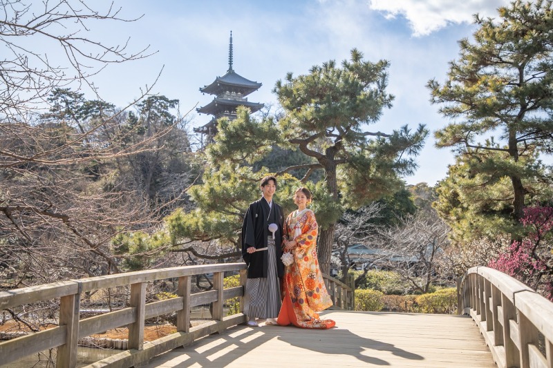 【2/1～3/25撮影】和洋ロケ(三渓園＋大桟橋：日中)弐点プラン《衣装追加料なし・申請料・移動費・データ210枚》