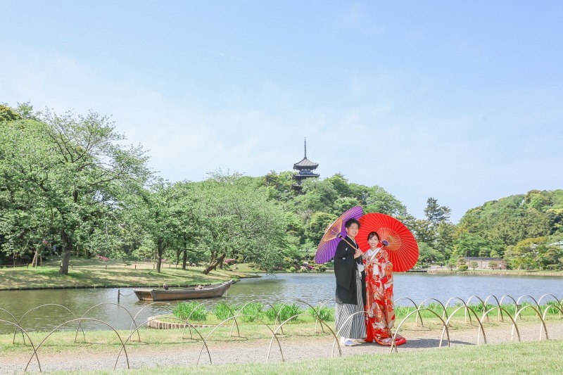 【4/6～5/31撮影★新緑割】和洋ロケ(三渓園＋開港記念会館)弐点《衣装追加料金なし・申請料・移動費・データ210枚》