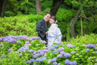 【紫陽花割★6/1～6/30撮影】三渓園ロケーション★和装弐点プラン《衣装追加料金なし・申請料・移動費・データ230カット付き》