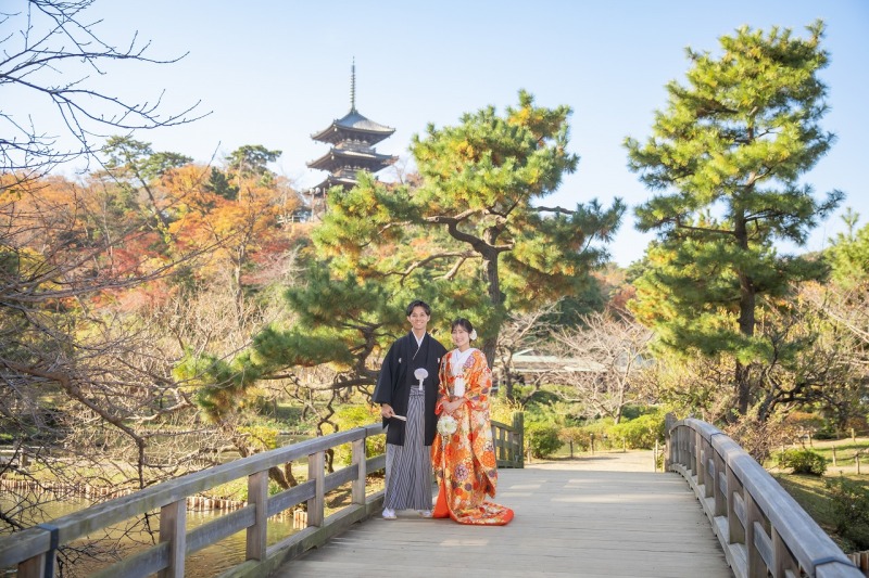 【11/25~12/15撮影】和洋ロケスタ(三渓園+スタ)弐点プラン《衣装追加料金なし・申請料・移動費・データ210枚》
