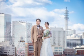《夏限定9/7まで！》大桟橋ロケーション撮影付き！和洋スタジオ弐点プラン【アルバム・申請料・送迎・データ100カット付き】
