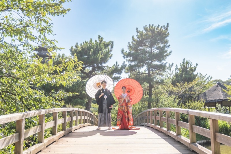 【SUMMER割★7/1~8/16撮影】和洋ロケ(三渓園+大桟橋:夜景)弐点プラン《衣装追加料なし・申請料・データ210枚》