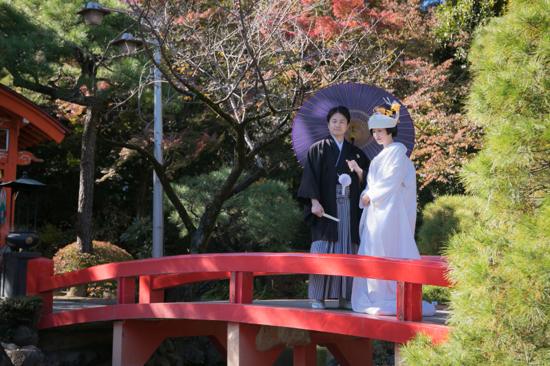 紅葉真っ盛りの高幡不動 撮影日 19年11月日 西八王子 華雅苑 西八王子店 東京都でフォトウェディング探すならphotorait