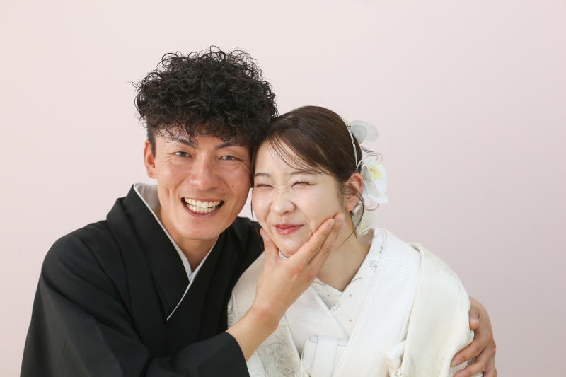 お2人らしい表情!