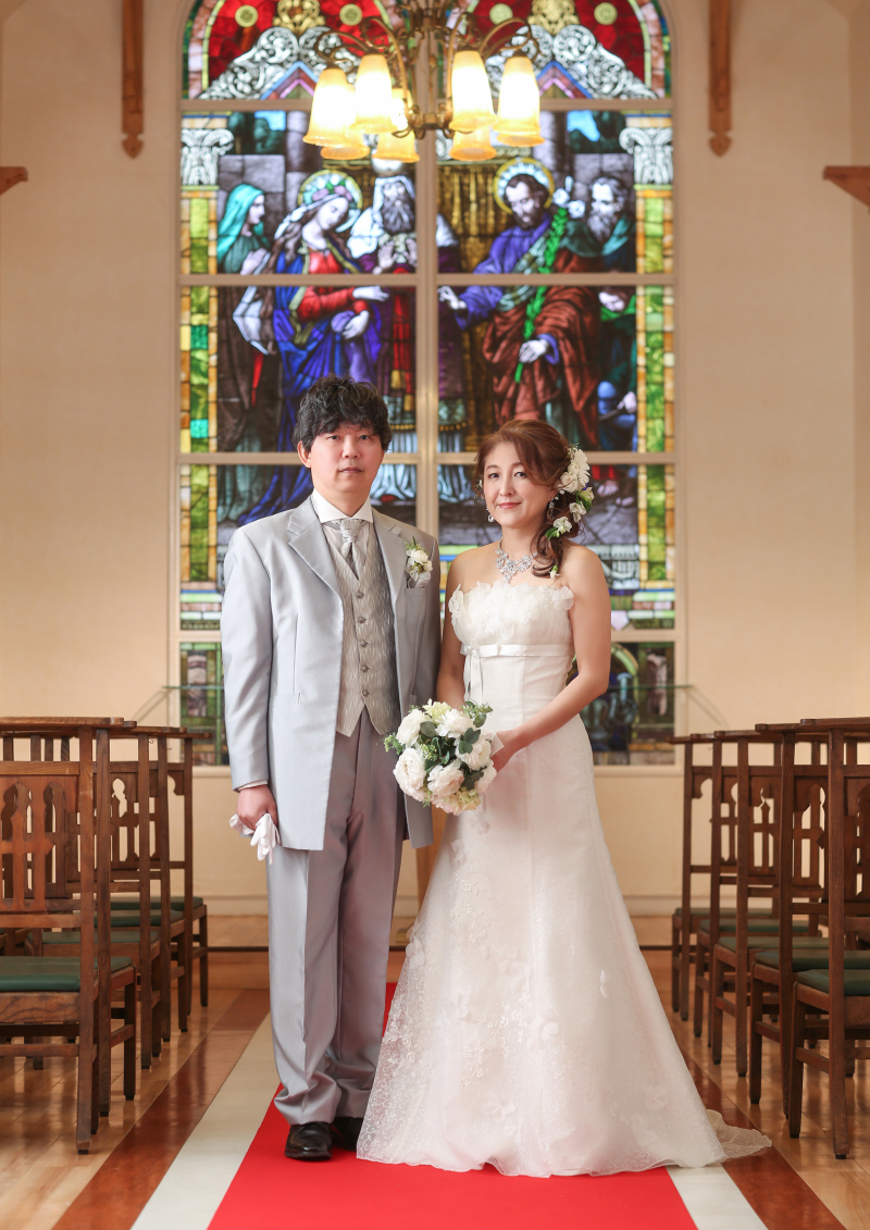 チャペル風のスタジオで!