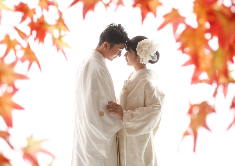 紅葉の中で…