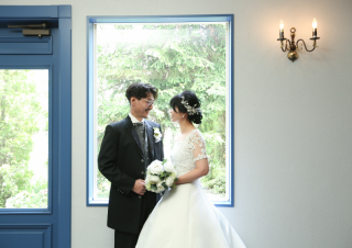 ウェディングドレスで記念撮影！