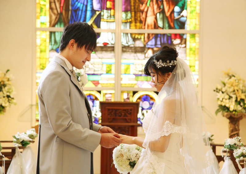 結婚式さながらの演出