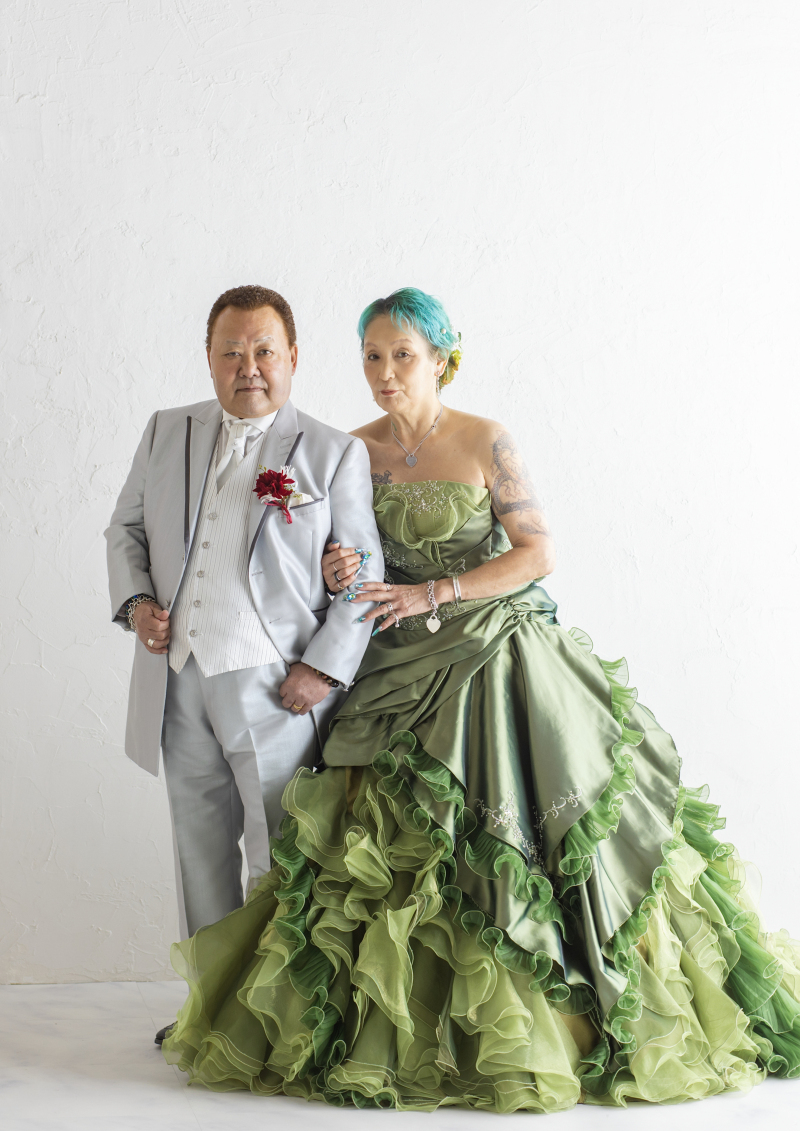 カラードレスで撮影！