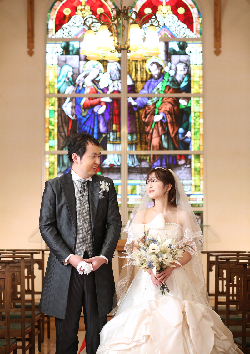 お2人で見つめ合って