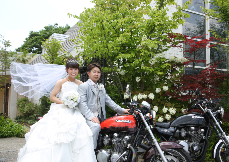 バイクに乗って…