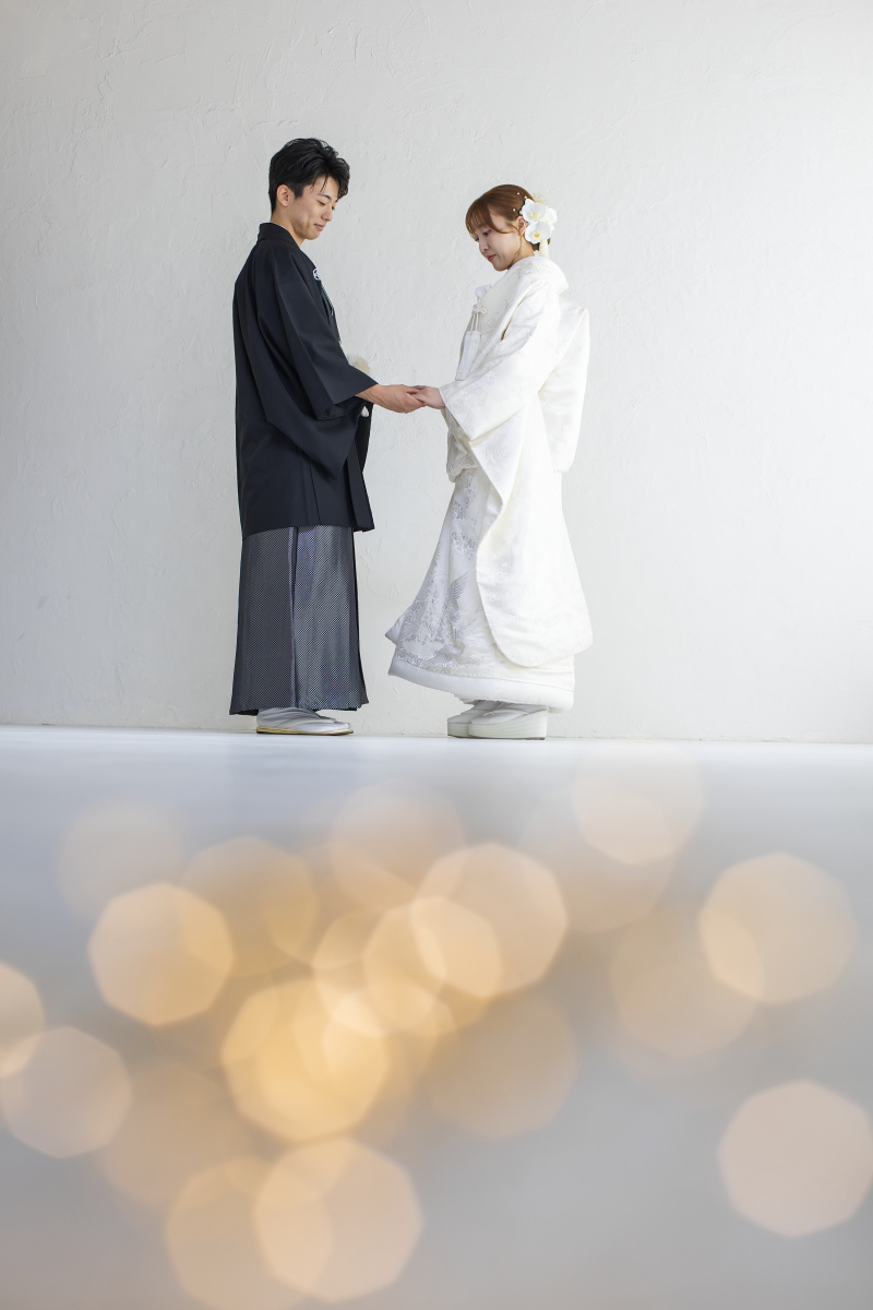 お2人で手を繋いで