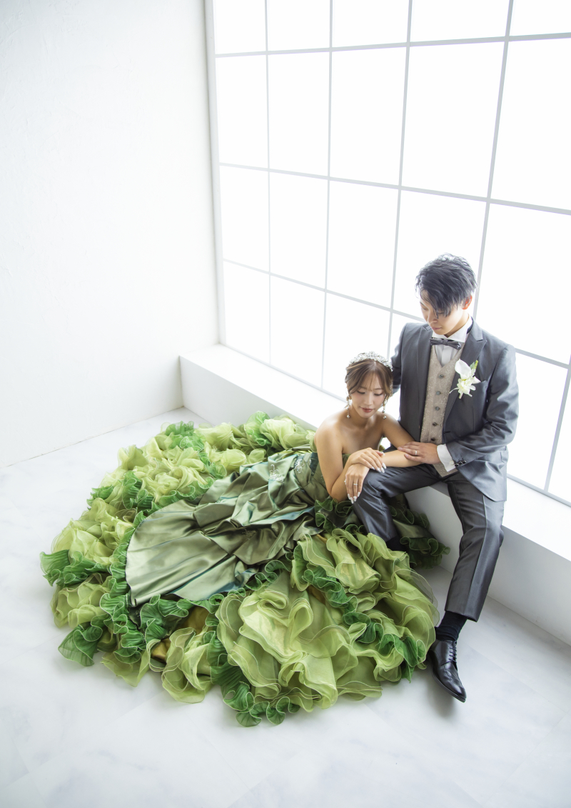 新郎様に寄り添って…