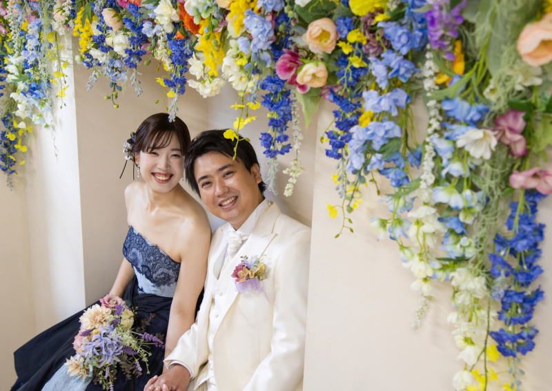 カラフルなお花と!