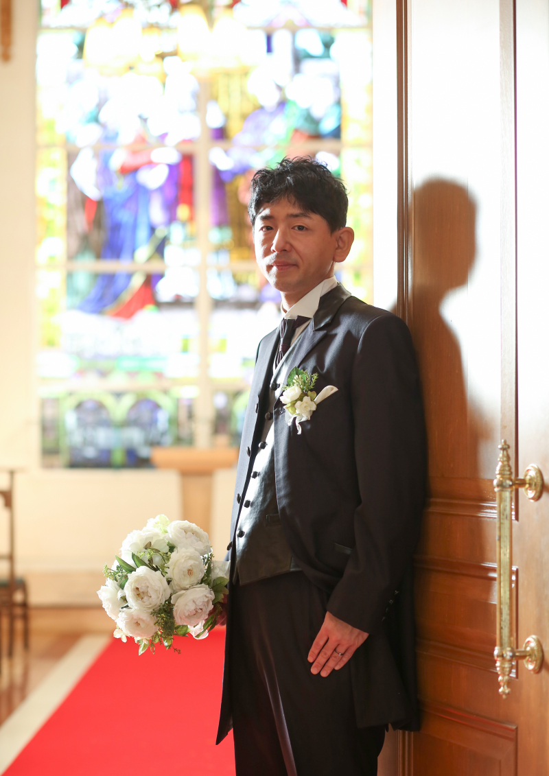 ご新郎様もソロショット!