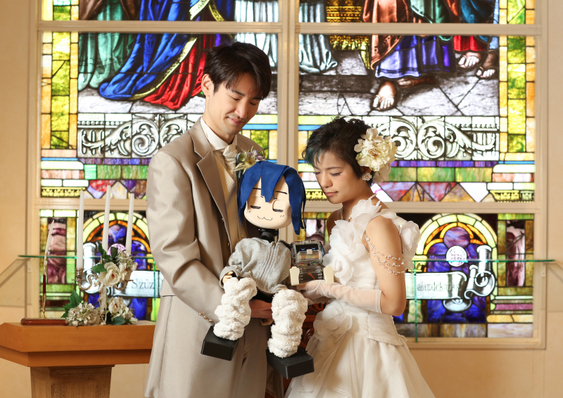 ご希望ショットは?「ロボットと撮りたいんです」