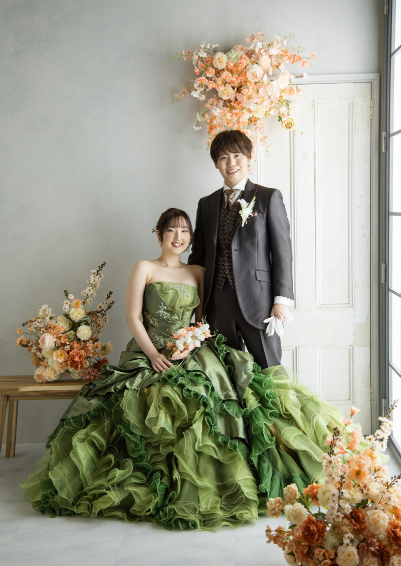 ピンクのお花の背景で!