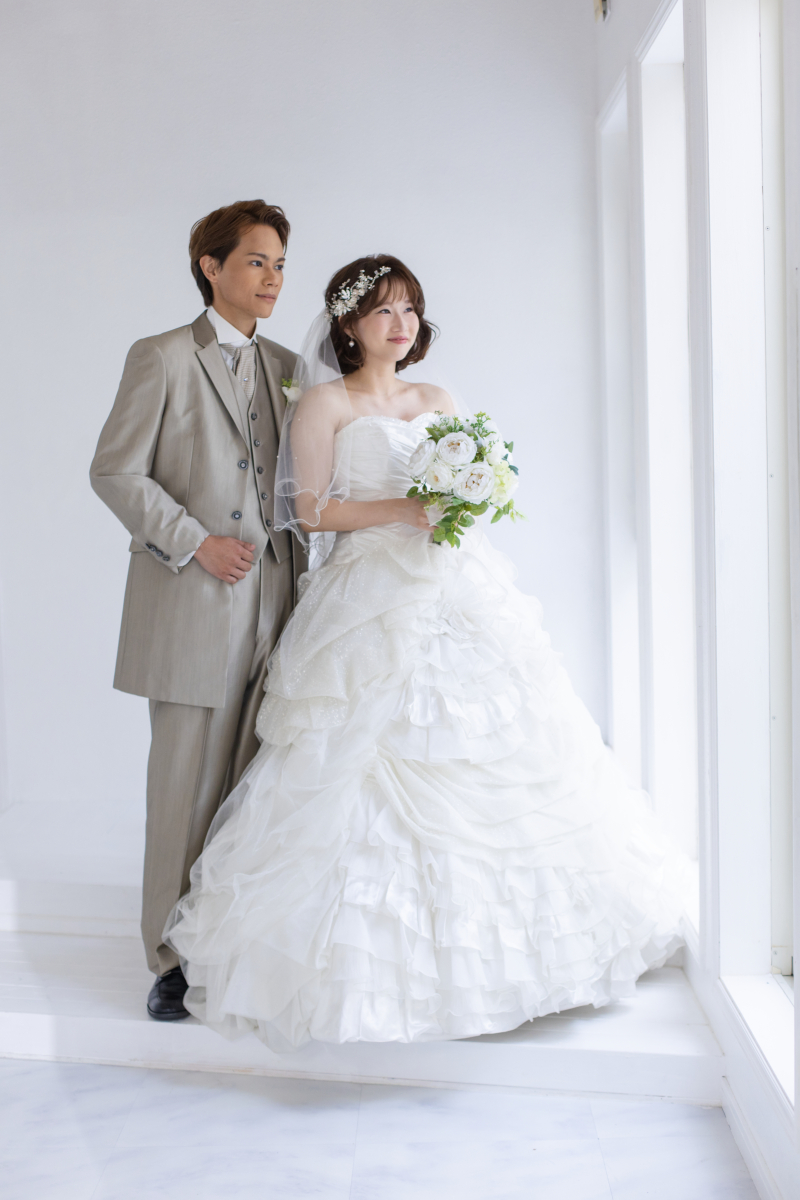 お2人で目線を外して…