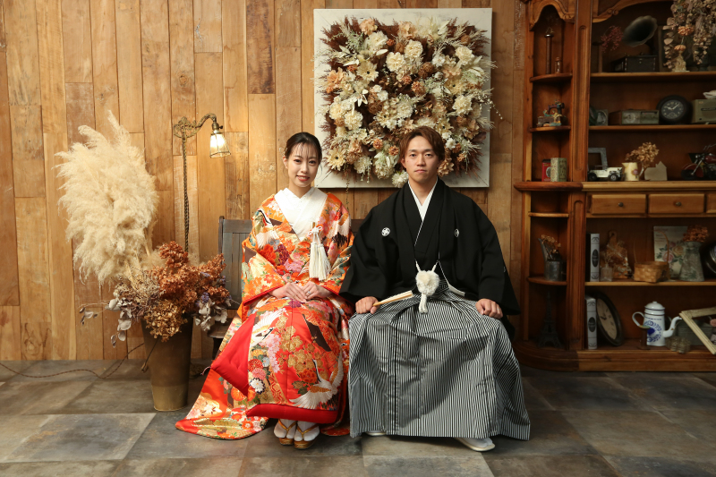 アンティーク調のスタジオで!