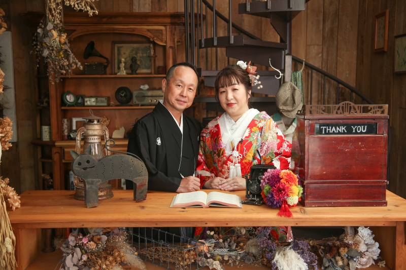 アンティーク調のスタジオで!