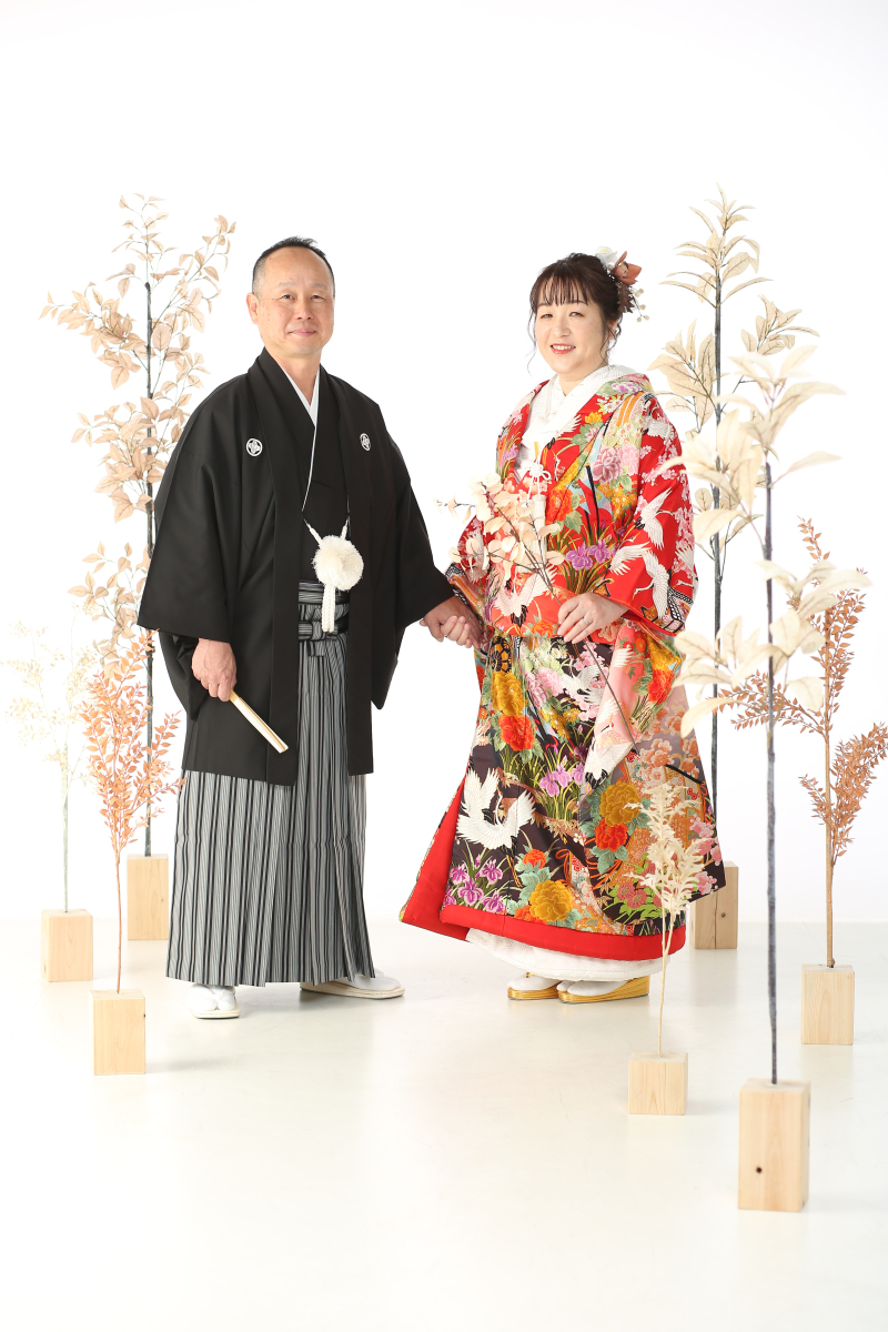 手をつないで一枚!