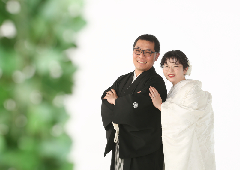 お2人寄り添って…