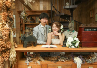 ドレスで記念撮影！