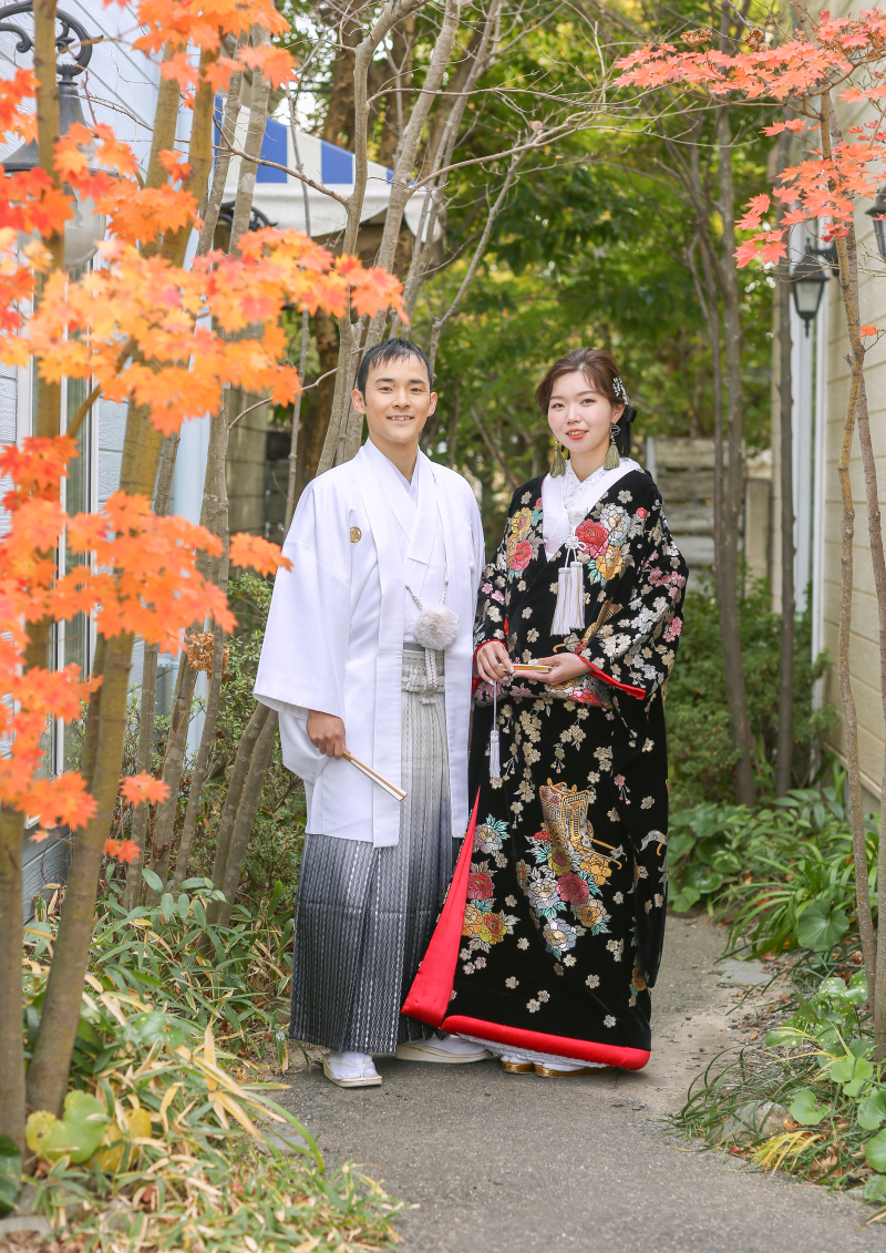 紅葉と一緒に♪