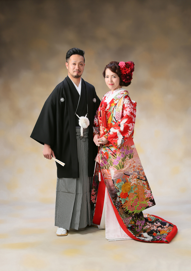 まずは和装のスタジオ写真からスタート!!