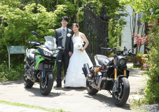 バイクと一緒に♪