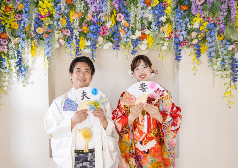 可愛い扇子で!