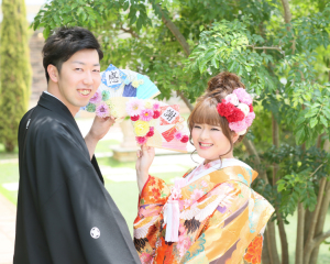 和装で撮影しました★