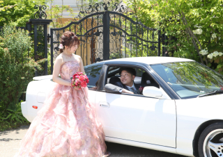 愛車と一緒に！