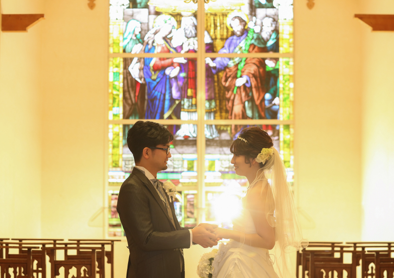 結婚式のシーンのように♪