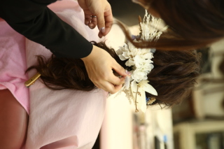 お嫁様ヘアセット