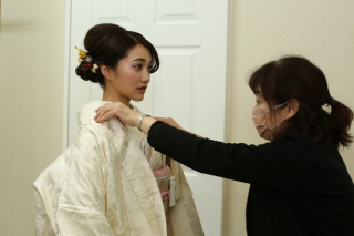 婚礼衣裳着付け替え