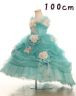 女の子ドレス100cm エメラルドグリーン