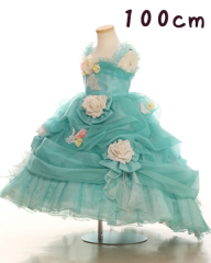 女の子ドレス100cm エメラルドグリーン